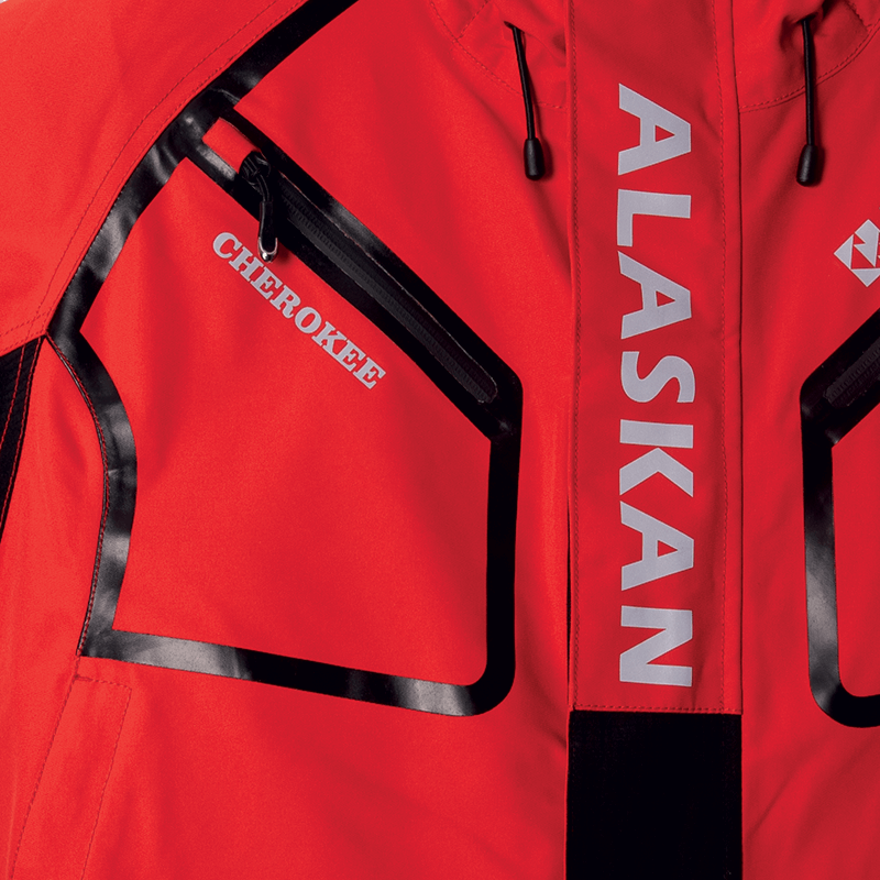 Traje invierno chaqueta y peto Alaskan Cherokee rojo/negro - Imagen 3