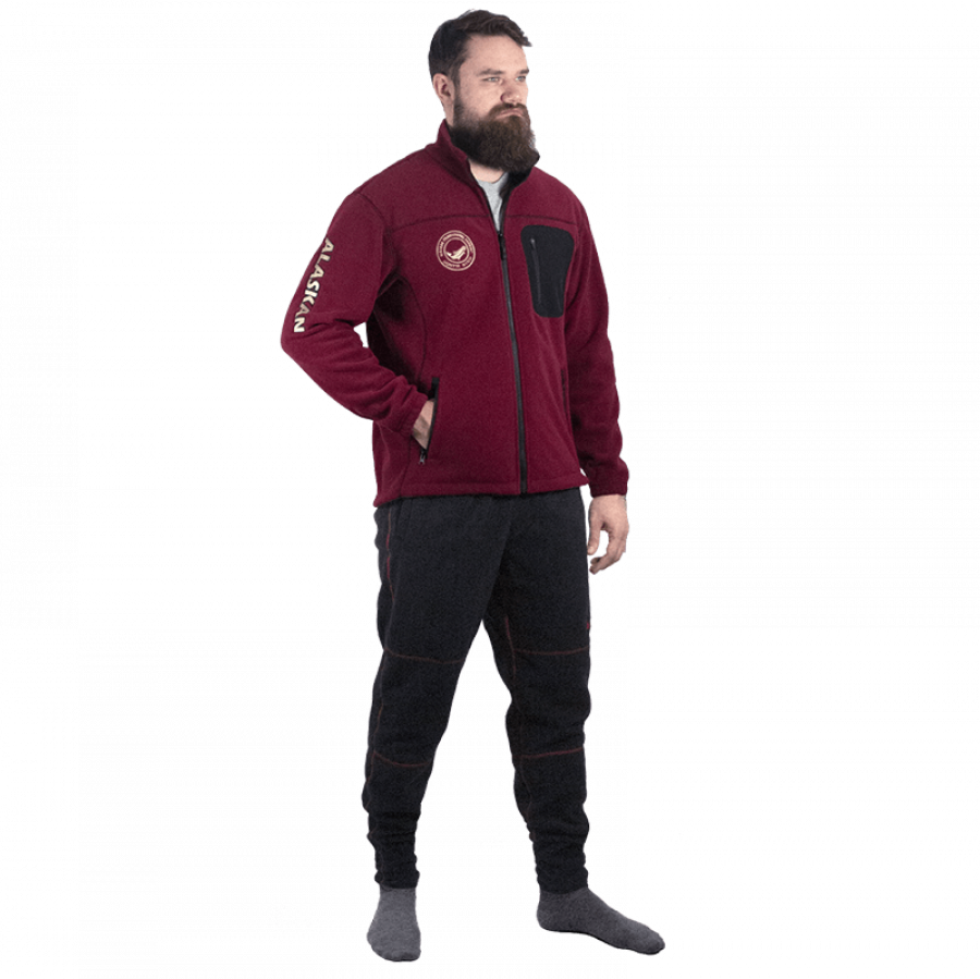Chaqueta Polar Alaskan NorthWind burdeos