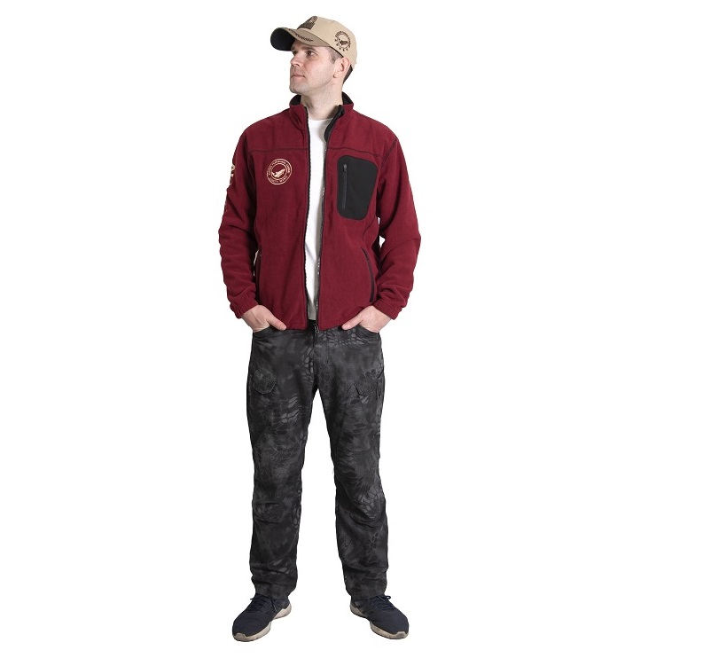 Chaqueta Polar Alaskan NorthWind burdeos - Imagen 2