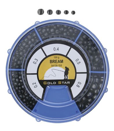 SET PLOMO SPLIT SHOT COMPETICION BREMA GOLD STAR 100g - Imagen 3