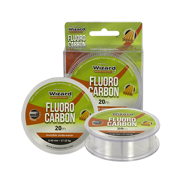 HILO PARA EMPATILLAR WIZARD FLOUROCARBON TRANSPARENTE 20M