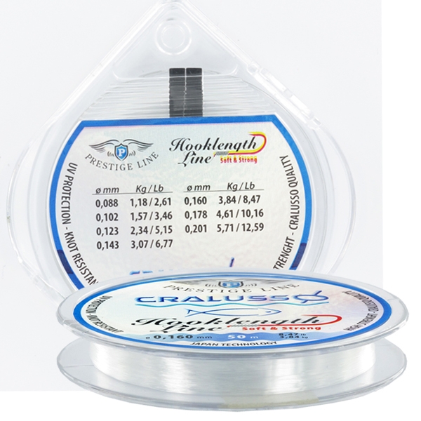 HILO PARA EMPATILLAR CRALUSSO HOOKLENGHT LINE TRANSPARENTE 50M