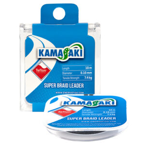 HILO TRENZADO KAMASAKI SUPER BRAID TEFLON, GRIS, 10M