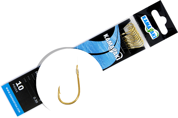 ANZUELO SNELLED KAMASAKI CHINU GOLD