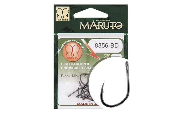 ANZUELO MARUTO 8356-BD CARP HOOKS BLACK NICKEL