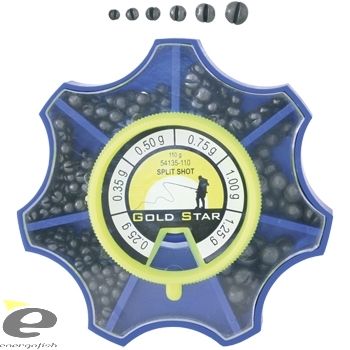 SET PLOMO SPLIT SHOT GOLD STAR G-1 110g