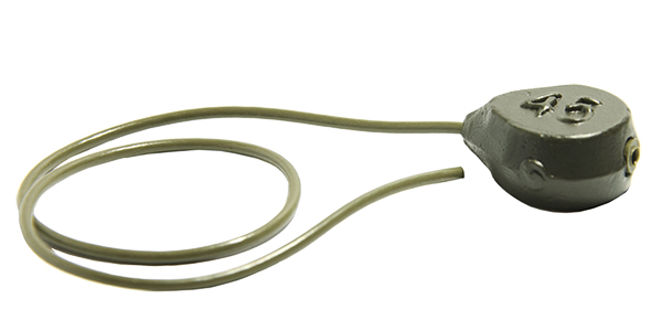 PLOMO PERA APLASTADO CON TUBO ANTIENREDO