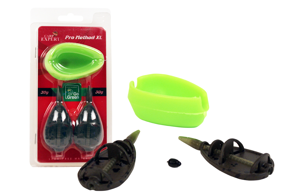 CEBADORES CARP EXPERT PRO METHOD XL CON MOLDE GO GREEN - Imagen 3