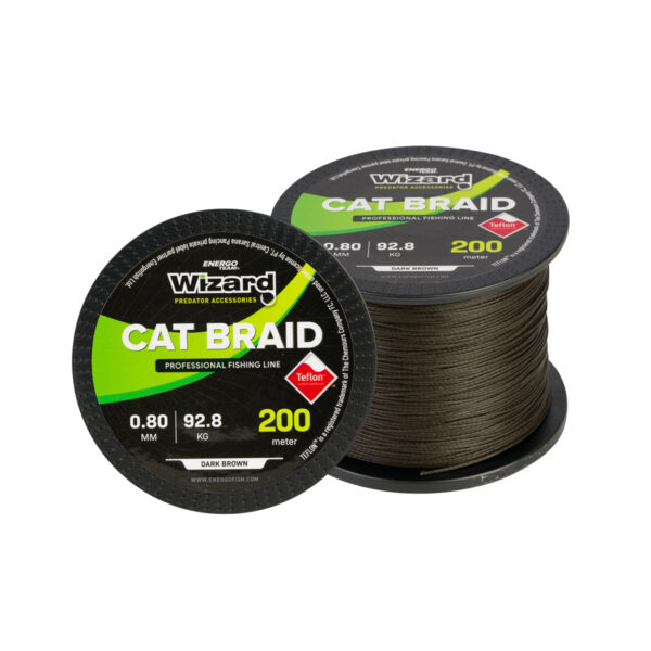 HILO TRENZADO WIZARD CAT MARRON OSCURO 200M