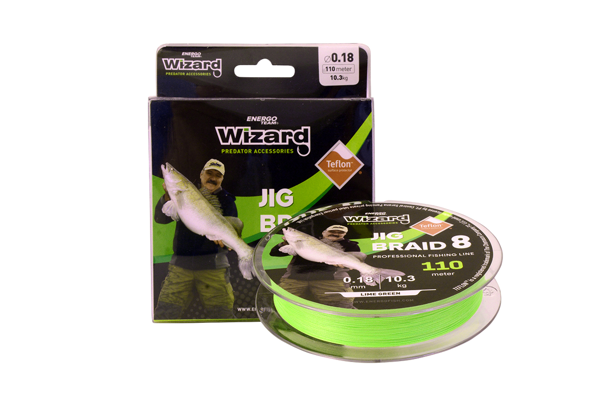 HILO TRENZADO LK JIG BRAID 8 TEFLON VERDE LIMA 110M