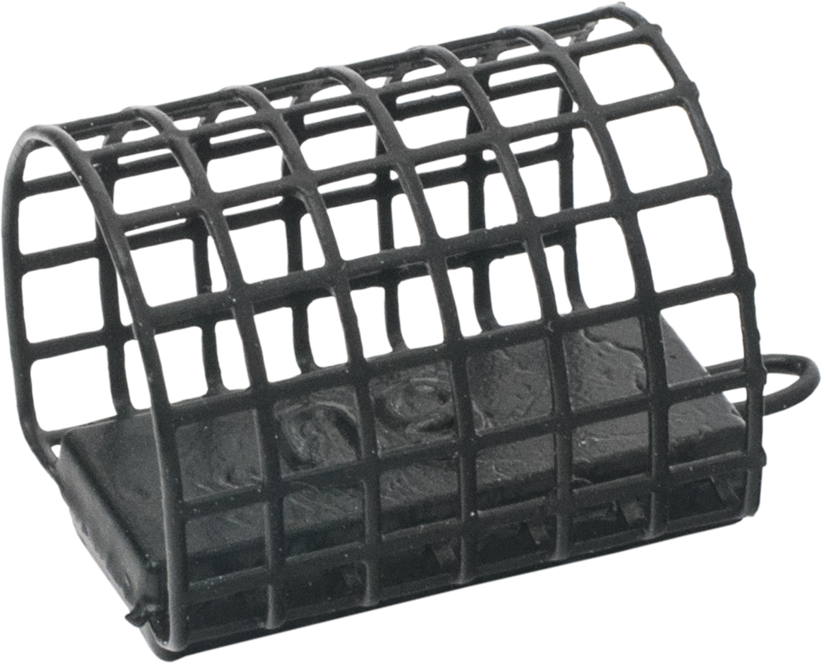 PLOMO CEBADOR CANASTA SEMI CIRCULAR RECUBIERTO NEGRO
