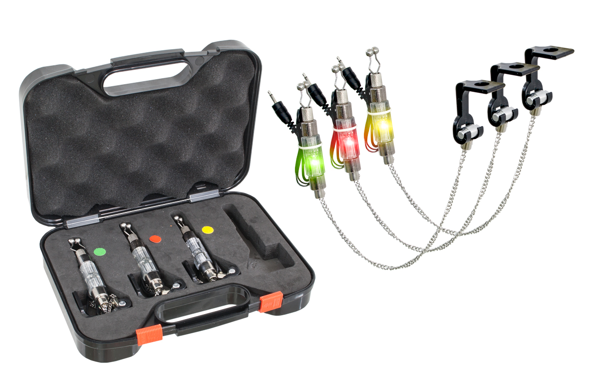 CARP EXPERT LED SWINGER SET DE 3UDS MALETIN