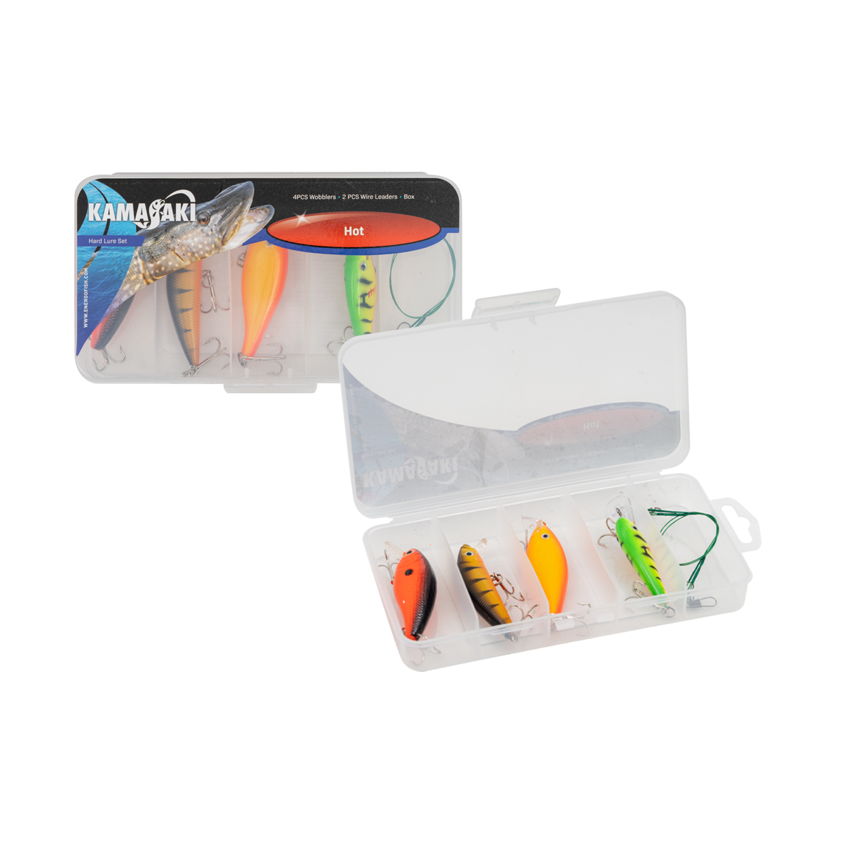 SET SEÑUELOS HOT WOBBLER