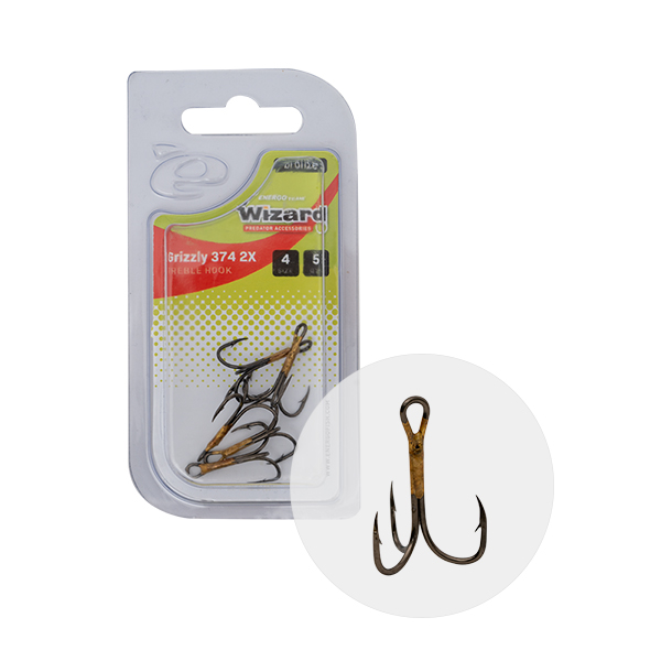 ANZUELO TRIPLE WIZARD GRIZZLY 374M BRONZE