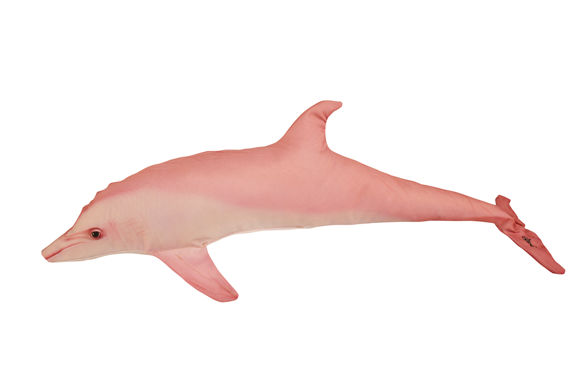 COJIN DELFIN ROSA 55CM