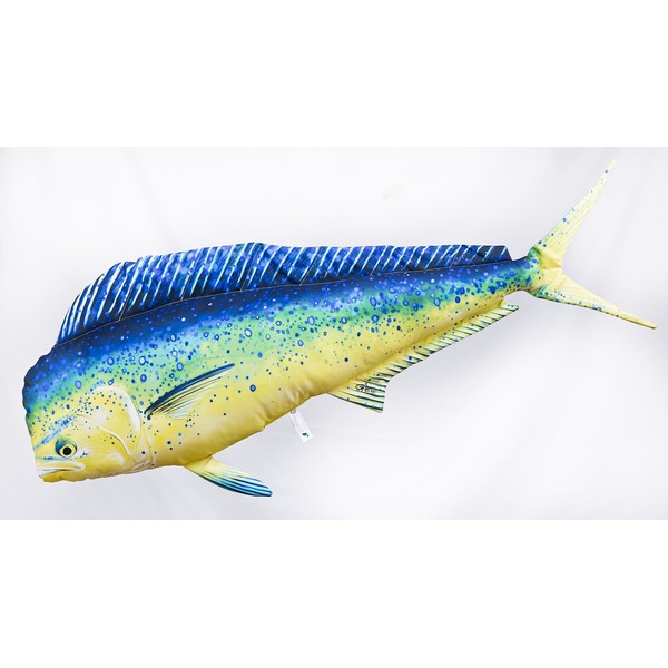 COJIN DORADO LLAMPUGA MAHI MAHI 112CM - Imagen 2