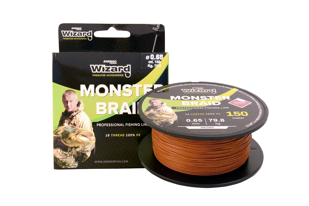 HILO TRENZADO KOOS 12X MONSTER HOLLOW MARRON - Imagen 2
