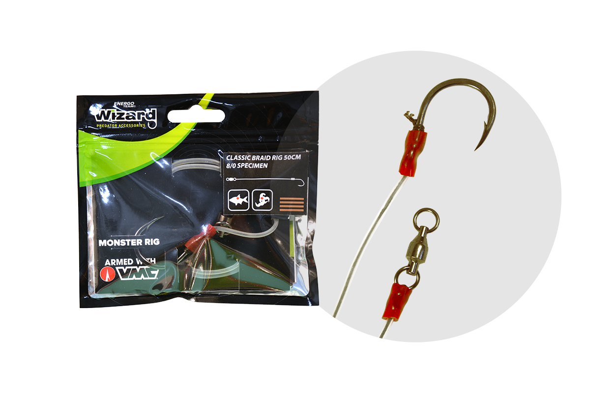 APAREJO WIZARD MONSTER CLASSIC BRAID RIG CATFISH - Imagen 3
