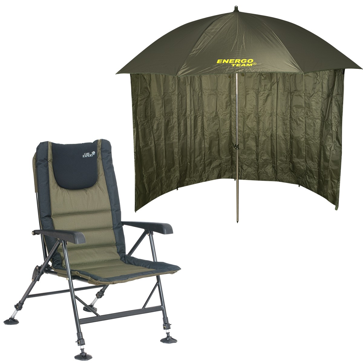 SILLA CARP EXPET + SOMBRILLA 220CM