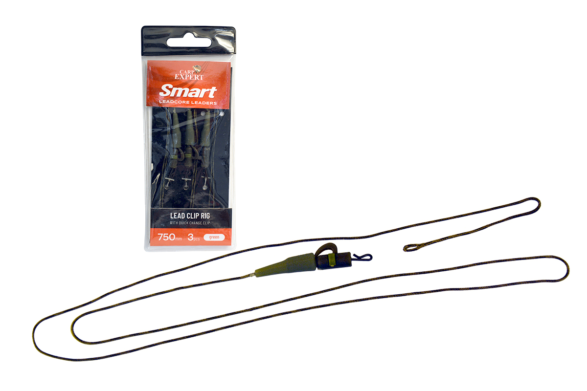 APAREJO CARP EXPERT LEADCORE CON CLIP RAPIDO 3UDS