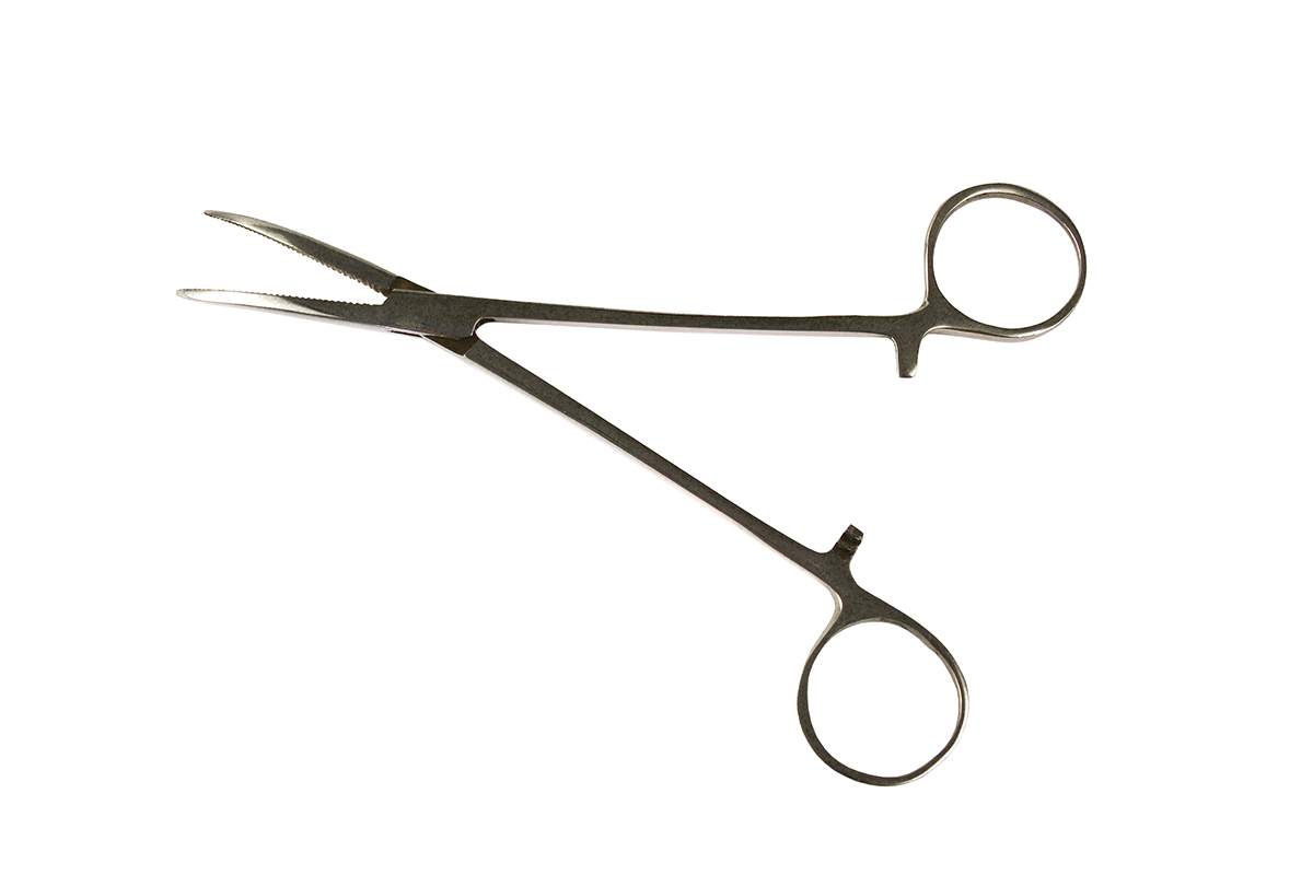 PINZA PARA DESANZUELAR CURVO 15cm