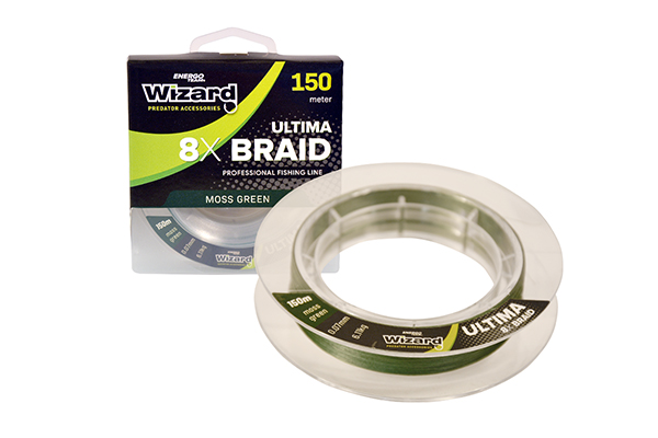 HILO TRENZADO WIZARD ULTIMA 8X BRAID MOSS GREEN 150M