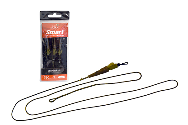 APAREJO CARP EXPERT LEADCORE CON CLIP RAPIDO MARRON 3UDS - Imagen 2